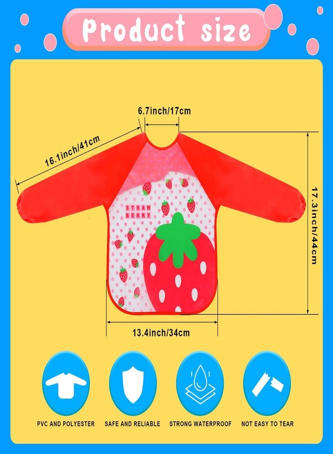 Funtery 12 Packs Kids Art Smock Long Sleeve Waterproof Painting Apron for Kids Paint Clothes Artist Aprons Toddler Art Supplies 1-4 Years - Image 2