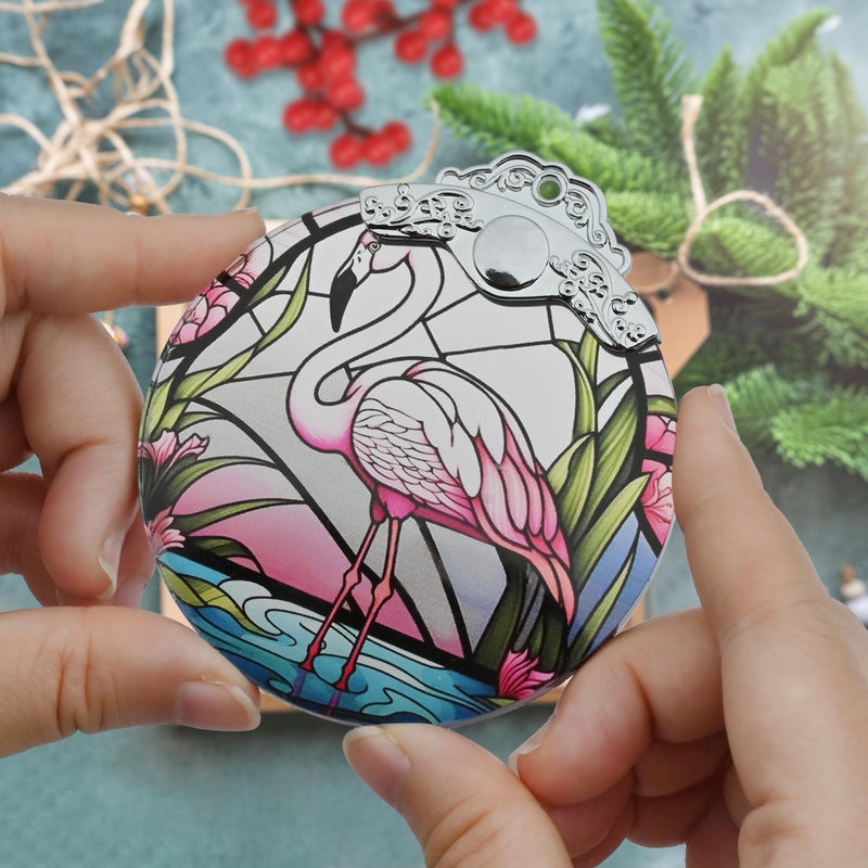 Jocidea Glass Flamingo Christmas Ornament Decorations and Xmas Homes Ideas - Image 3