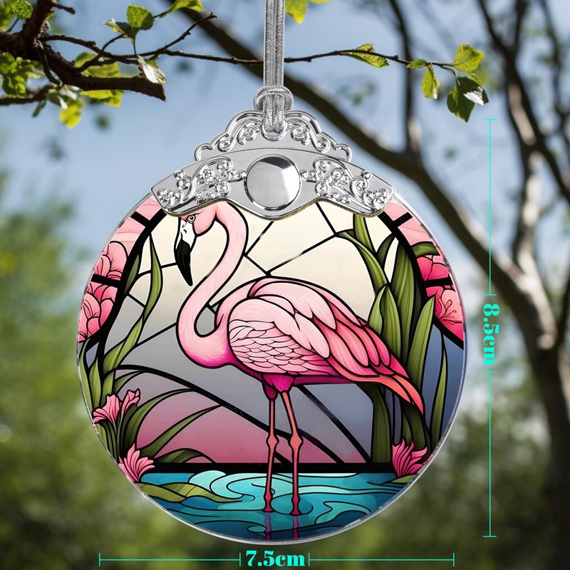 Jocidea Glass Flamingo Christmas Ornament Decorations and Xmas Homes Ideas - Image 2