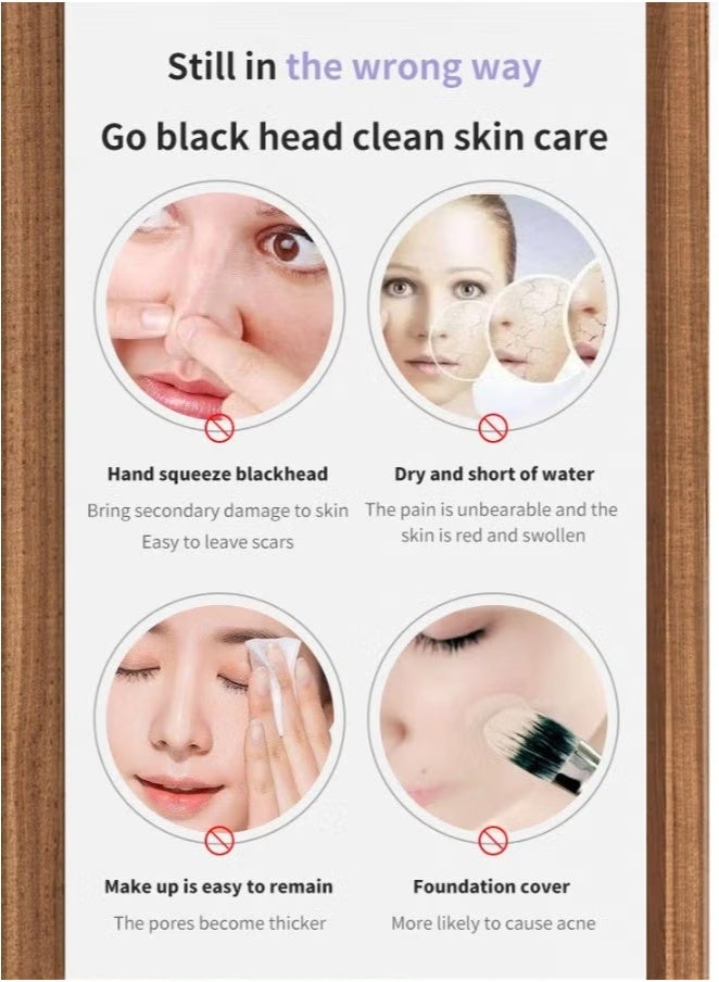 Blackhead Remover Vacuum Pore Cleaner Face Electric Blackhead Extractor Tool with 6 Replacement Probes USB Rechargeable - Image 4