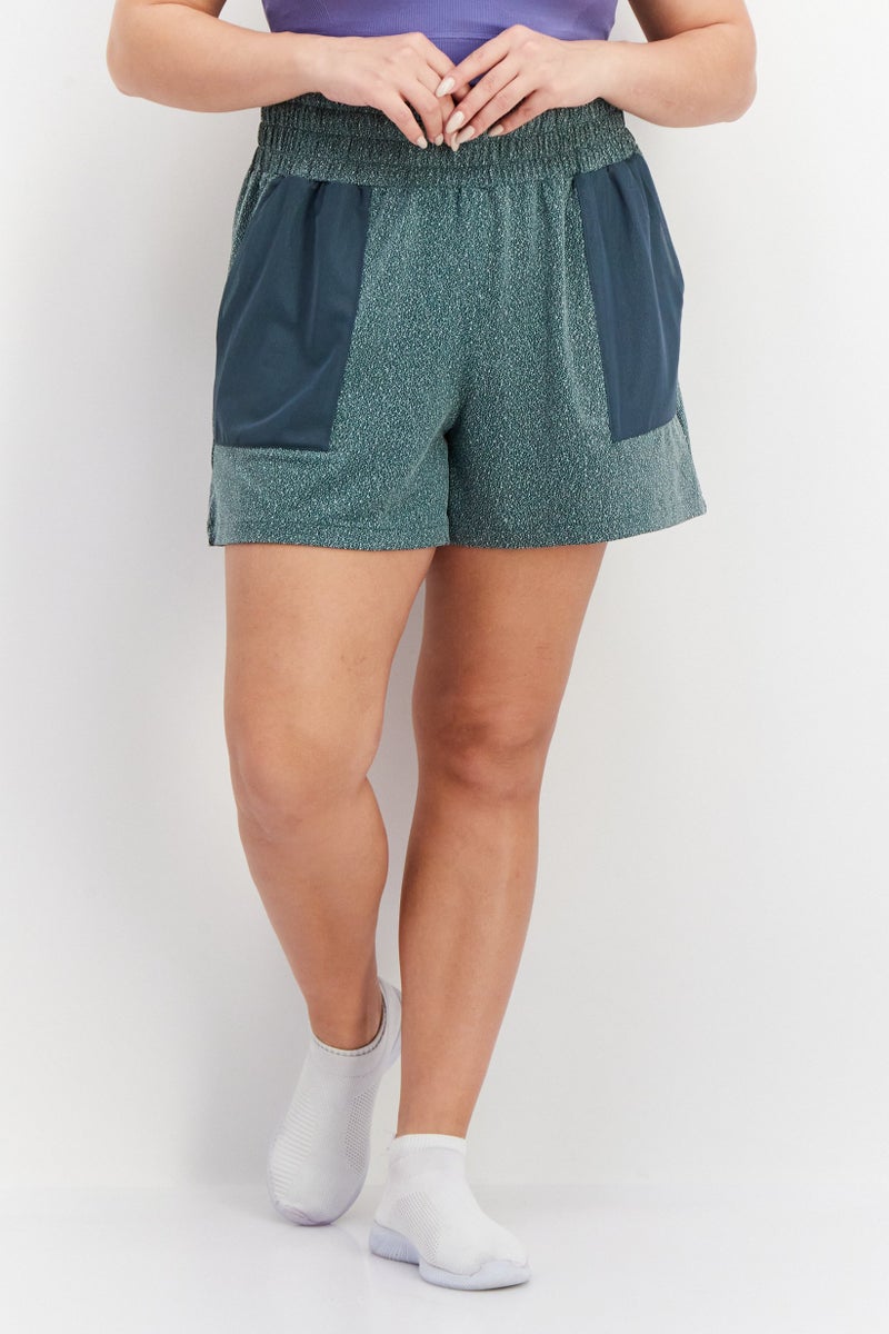 PUMA Women Regular Fit Brand Logo Training Shorts, Grey - Image 1