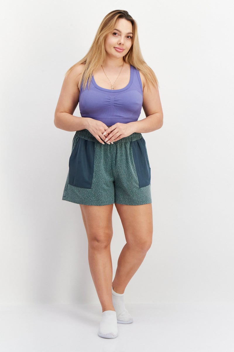 PUMA Women Regular Fit Brand Logo Training Shorts, Grey - Image 4