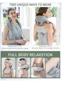 Relax Smart Shiatsu Back Neck Shoulder Massager Heated Massager For Neck, Back,Shoulder,Foot And Leg Muscle Pain Relief For Home Office And Car Use  - Image 2