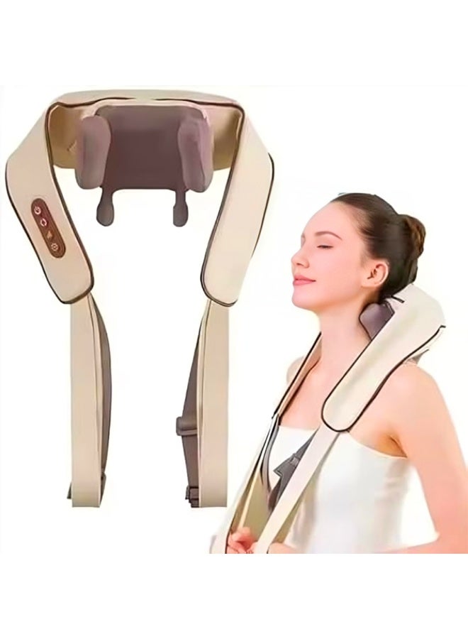 ريلاكس سمارت جهاز تدليك شياتسو للرقبة والظهر مع تسخين – وسادة تدليك عميق لتخفيف آلام الرقبة والكتفين والظهر والقدمين والساقين – مناسب للاستخدام في المنزل أو المكتب أو السيارة - Image 1