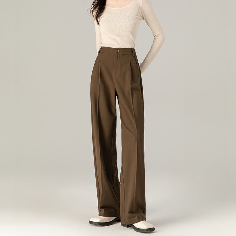 Grey Tencel Wool Slim Fit Trousers Women gray - Image 2