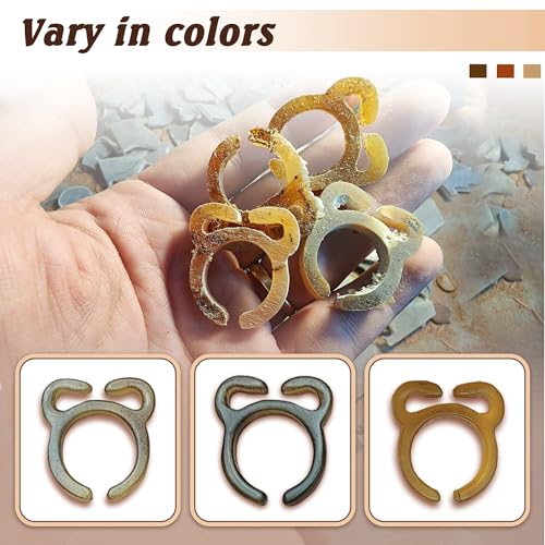 Savina Handmade Crochet Tension Ring for Finger - Adjustable Size - Horn Ring Crocheting, Knitting Yarn Ring Holder, Crochet Accessories with Box - Image 5