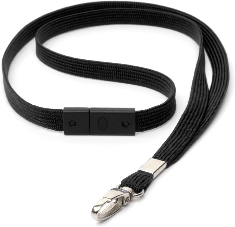 CKB Ltd Breakaway Lanyard Neck Strap Anti-Choking – Swivel Trigger Clip in Tubular Metal 10 mm Lanyards for Badge Holder - Image 4