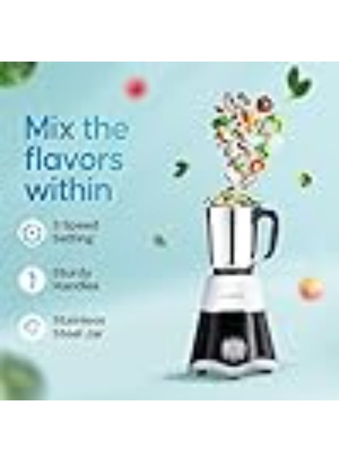 لونج واي Longway Super Dlx Mixer Grinder with Kwid 1100W Dry Iron | Up to 700 Watt Powerful Motor | 3 Jars for Grinding, Mixing, Juicing | 2 Year Warranty (Black & Gray, Combo Offer) - Image 3