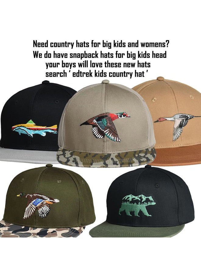 EDTREK Elite Youth Performance Mesh Hat - Boys Cap for Kids, Boys Girls Hunting Hat and Fishing Hat, Black - Green, One Size - Image 5
