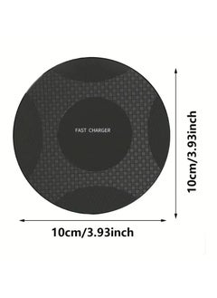 AROAQ 10W Wireless Charger Pad Stand Desktop Ultra-thin Mobile Phone Fast Charging Dock Station For iPhone 14 13 12 11 Samsung Xiaomi  - Image 5