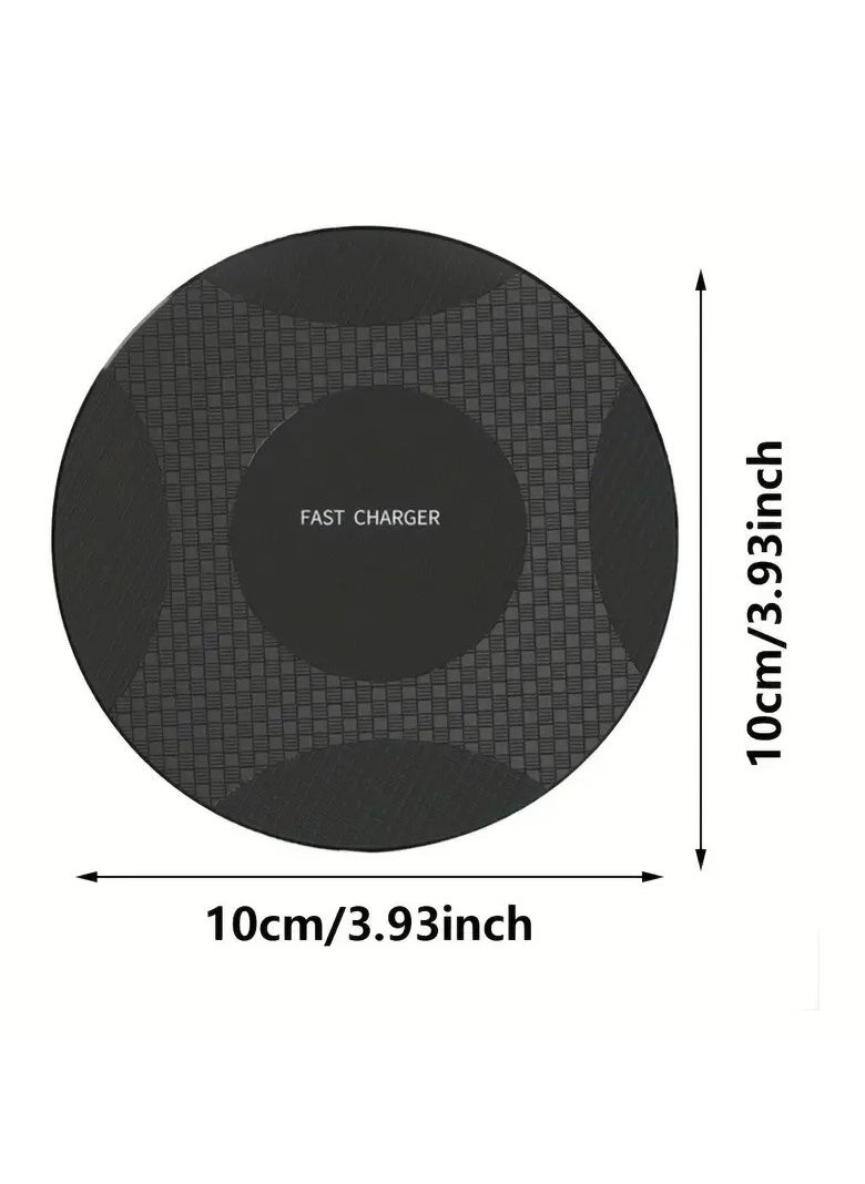 AROAQ 10W Wireless Charger Pad Stand Desktop Ultra-thin Mobile Phone Fast Charging Dock Station For iPhone 14 13 12 11 Samsung Xiaomi  - Image 5