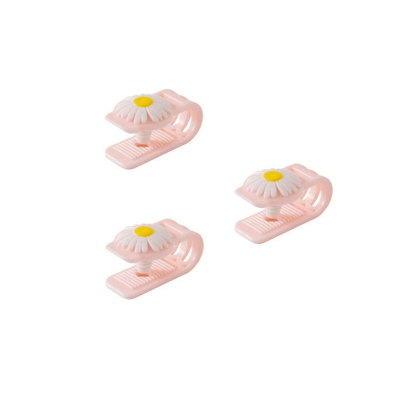 Non Slip Pink Quilt And Duvet Set Of 3 Easy Fastener - Image 5