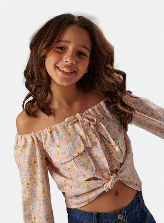 جودي ميني بلوزة اوف شولدر - Image 3