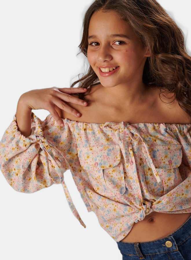 جودي ميني بلوزة اوف شولدر - Image 4