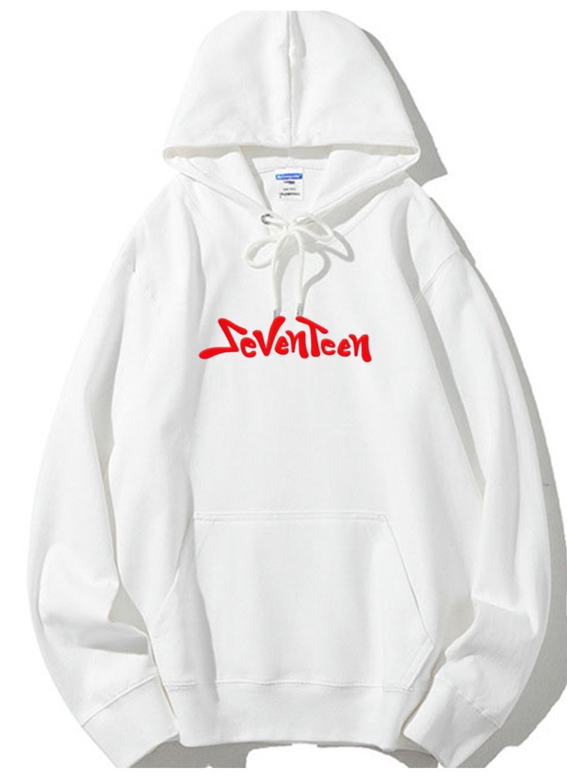 NIBEMINENT SEVENTEEN Printed Cotton Long Sleeve Hoodie 
