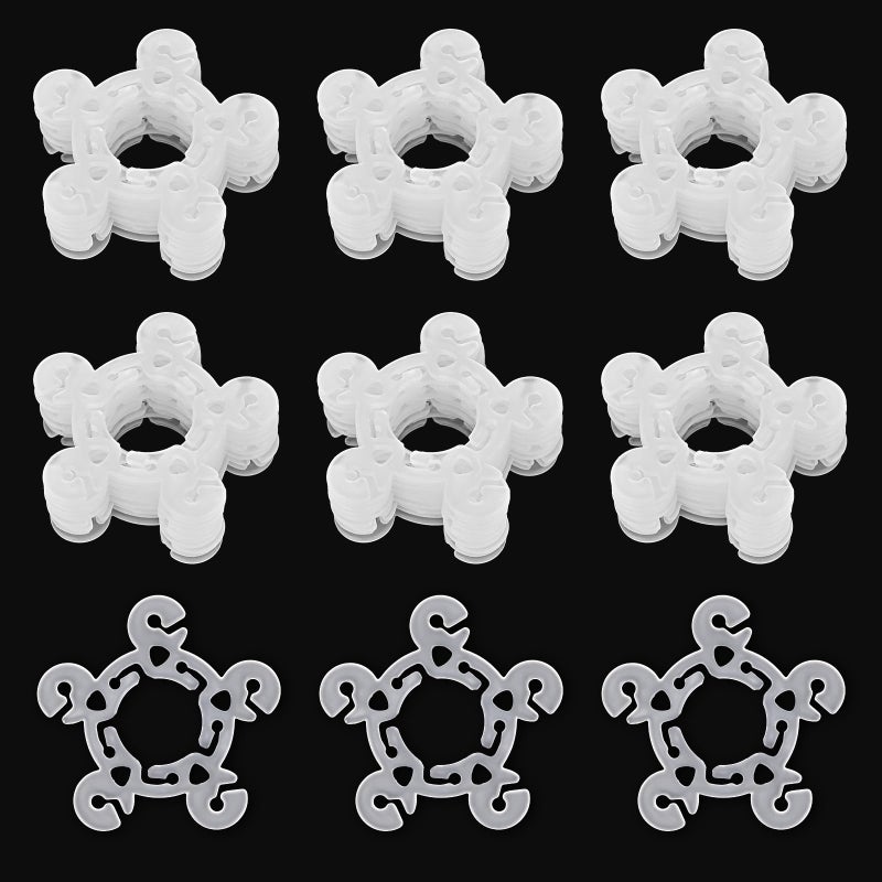 iFlyMars 60 PCS Balloon Clips for Balloon Arch Kit Column Stand Reusable Plastic Clips for Party Wedding Baby Shower Decorations