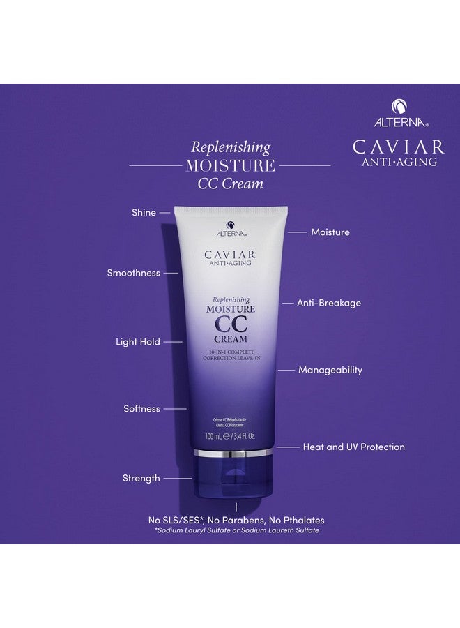 Alterna Caviar Anti-Aging Replenishing Moisture Travel Size CC Cream Hair Protectant and Treatment Cream, 0.85 fl. oz. - Image 2