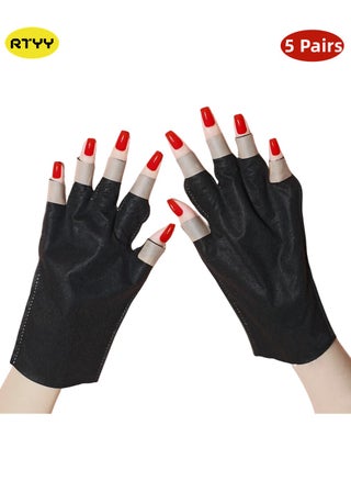 5 pairs of disposable manicure lamp UV gloves, nail lamp UV gloves, manicure protective gloves professional manicure tools - pzsku/ZA0B07536DFEAEEF81310Z/45/_/1714818678/c690a323-5405-4a79-b26c-9f9e421f4774