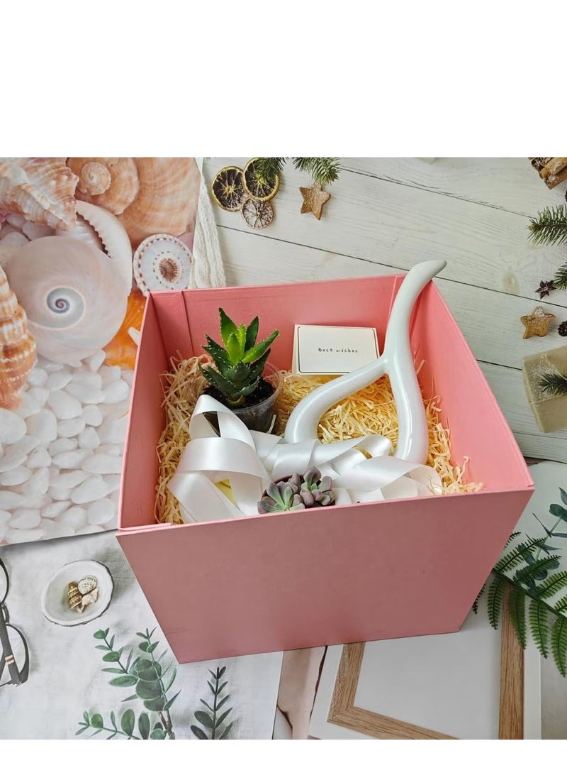 GMORO Large Gift Box 12x12x10 Inches,Pink Gift Boxes For Presents,Birthday Gift Box,Present Box,For Packaging,Valentine's Day,Mother's Day,Anniversaries. - Image 3