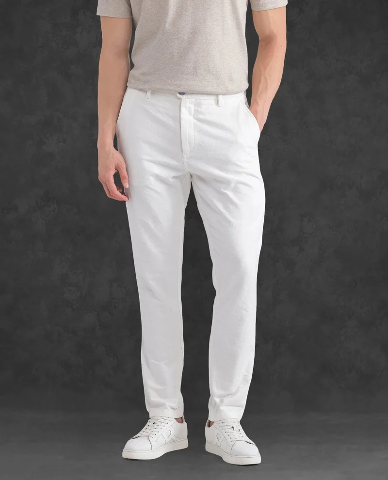 Rare Rabbit Men's Jacquard Trouser