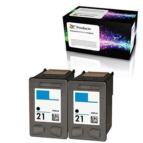 OCProducts Refilled Ink Cartridge Replacement for HP 21 for PSC 1410 Deskjet F4180 F2280 D2360 D1560 D2460 F380 Officejet 4315 Printers (2 Black) - Image 4