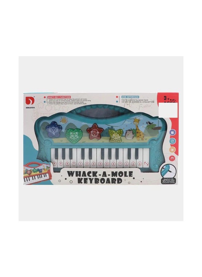 WHACK-A-MOLE KEYBOARD/PIANO FOR KIDS - Blue  - Image 3