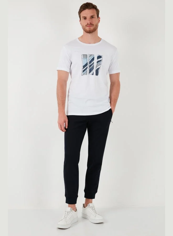 Buratti  Buratti Cotton Slim Fit Crew Neck T Shirt Men's T SHIRT 646R7950 for Men | Best Price UAE