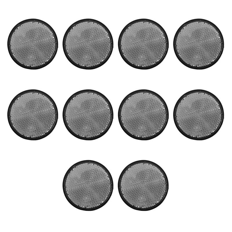 10Pcs Universal Motorbike Round Reflector Scooter Reflector Motorcycle Reflector - Image 1