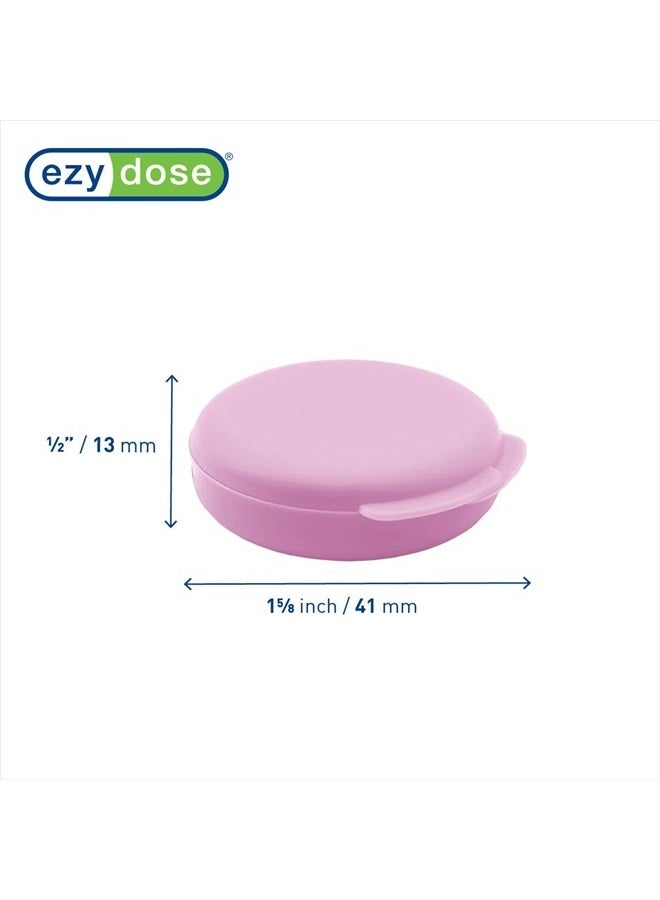 Ezy Dose صندوق الأدوية المحمول اليومي، صيدلية جيب، علبة حبوب، منظم وحاويات فيتامين، أغطية قابلة للإغلاق، مثالي للسفر، قد تختلف الألوان، عبوة 2، خالي من BPA - Image 2