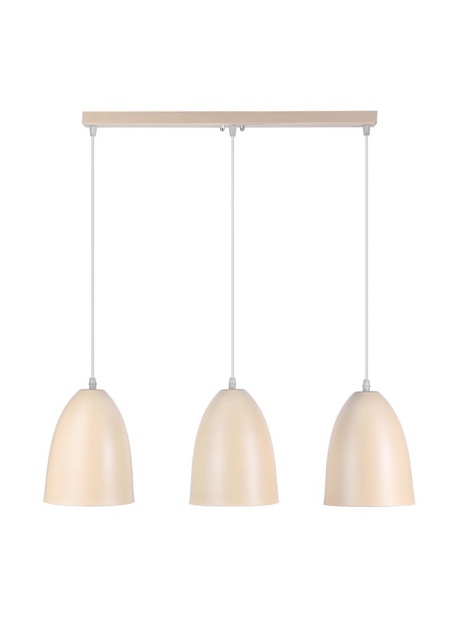 El Rawda Lighting Shot Triple Ceiling Lamp | modern decorative LED E27 pendant light ceiling lamp hanging | suitable for any room | Color: Beige | Size: 70x65 cm