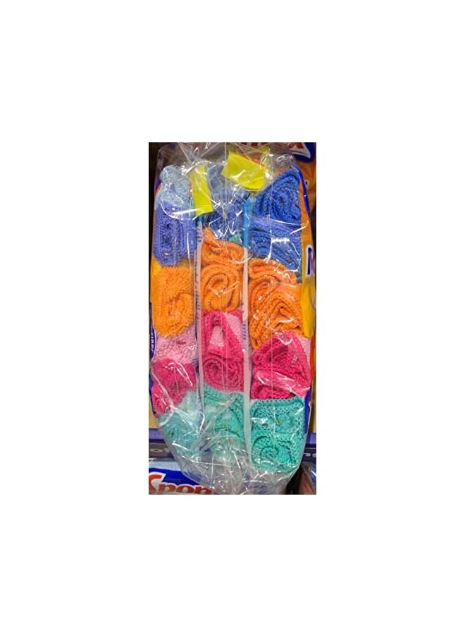 Spontex - Spontex Microfibre Multi-Purpose Cloths - Pack of 8 x 3, Multi Colours - Image 1