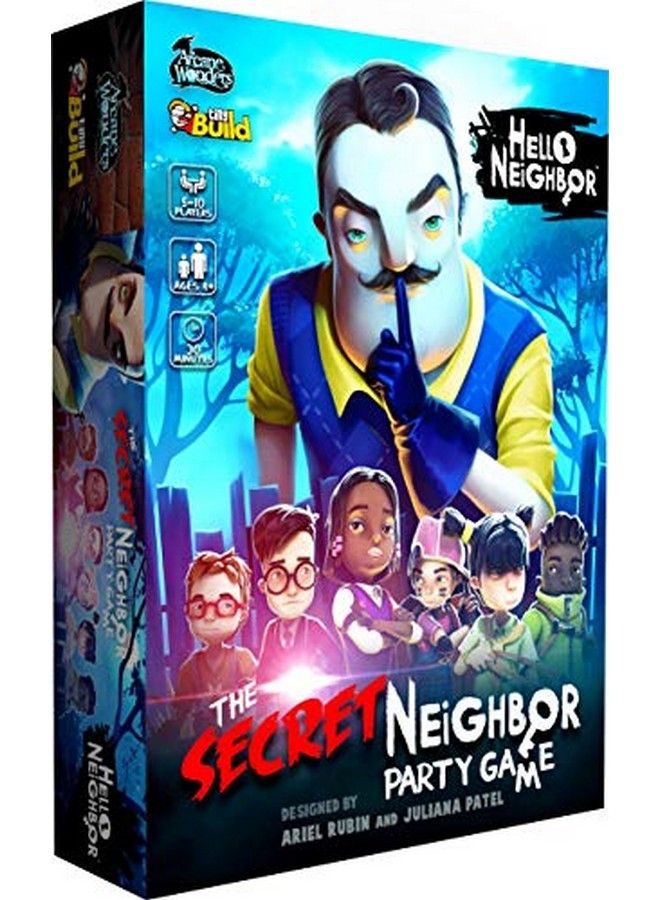 Arcane Wonders Hello Neighbor The Secret Neighbor Party Game Blue - Image 1