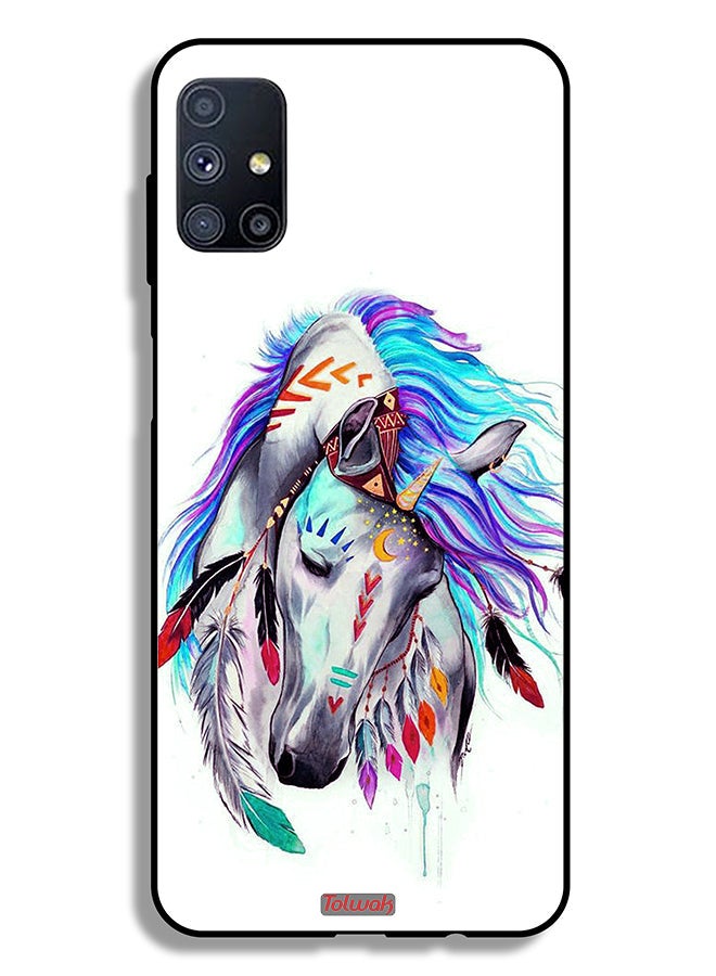 Tolwak Samsung Galaxy M51 Protective Case Cover Horse - Image 2