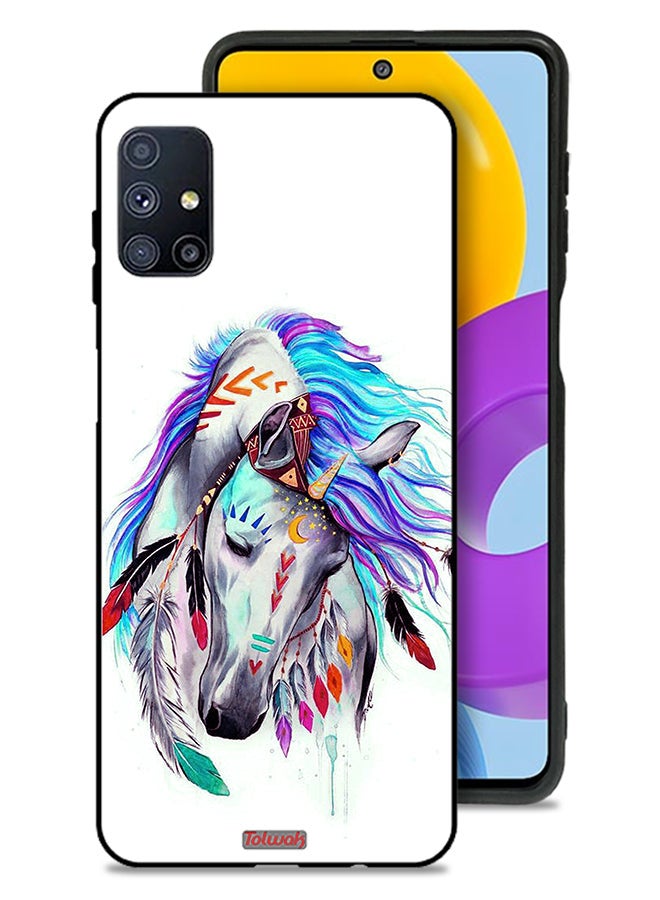 Tolwak Samsung Galaxy M51 Protective Case Cover Horse - Image 1