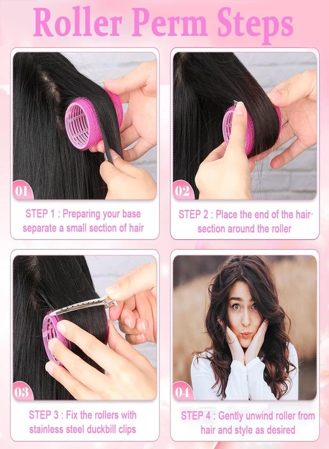 MAYCREATE Heatless Hair Curler Roller for Women Girls 36PCS Rollers Kit 12 Bang Clips 3 Sizes Jumbo Large Medium - Image 4