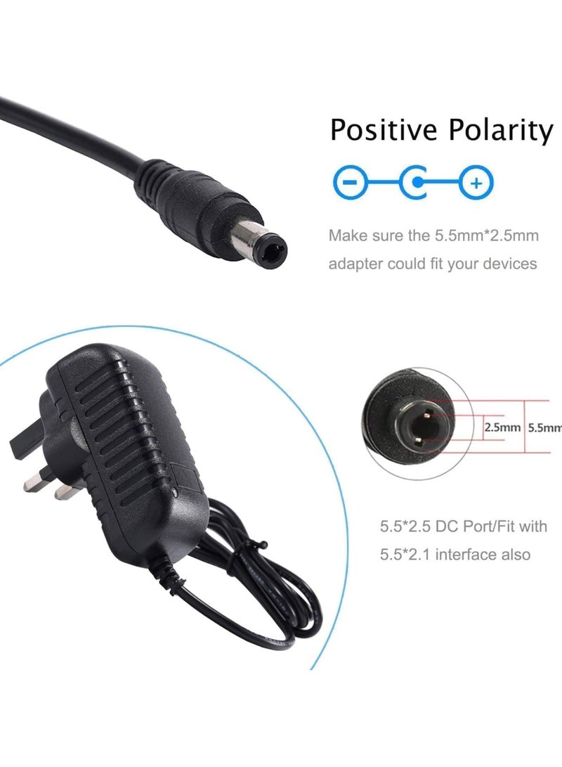 Lucky Sky DC 5V 3A محول التيار المتردد محول امدادات الطاقة محول محول الطاقة الجدار تهمة محول للاستخدام المنزلي الاحترافي ، أسود. (5 فولت 3 أمبير) - Image 4