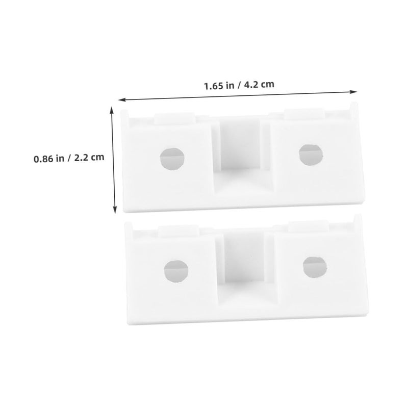 White Heavy Duty Plastic Corner Brace Brackets 50pcs With Cover 90 Degree Angle Shelf Supports - Image 3