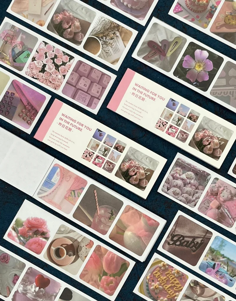 Kağıt Gemi Dükkan Paper Ship Shop Waiting For You Pink Notebook Sticker / Decal / Bullet Journal / Notebook Decoration / Scrapbook