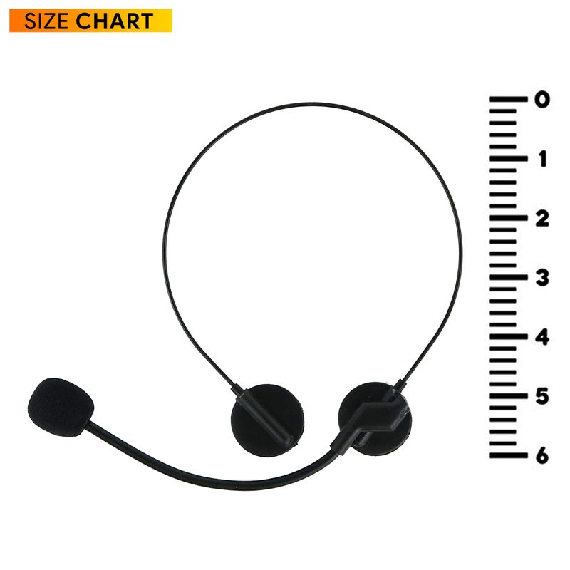 Skeleteen Rockstar Costume Accessories Headset - Fake Rock Star MJ Singer Microphone and Headphones Costume Accessory Prop - Image 5