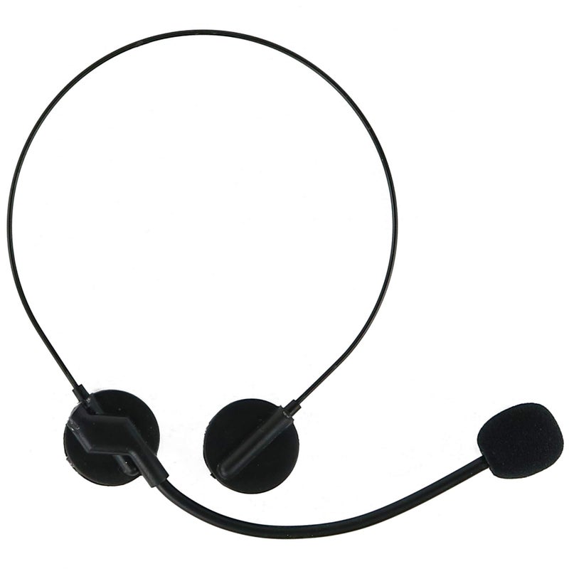 Skeleteen Rockstar Costume Accessories Headset - Fake Rock Star MJ Singer Microphone and Headphones Costume Accessory Prop - Image 1