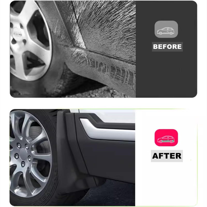 Tecoom Mud Flaps Splash Guards Compatible with Ford F150 2015-2020 F150 Accessories Front and Rear Mud Flaps 4psc Set (Without Wheel Lip Molding) - Image 3