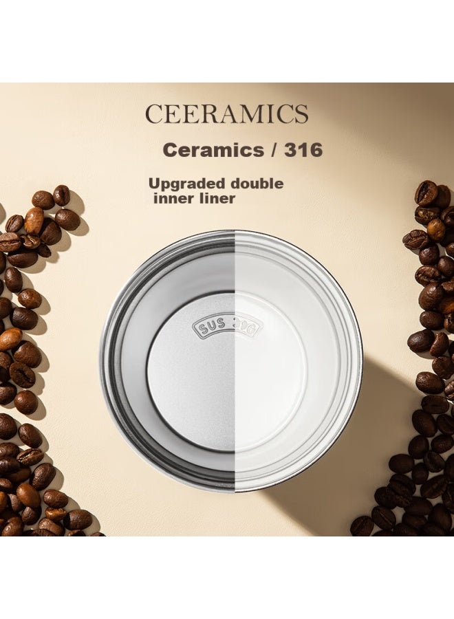 Tafuco 316 Stainless Steel Coffee Cup Double Insulated Thermos Car Home Use Jd Self-operated Portable Cup 0.5l White T2426 - Image 5