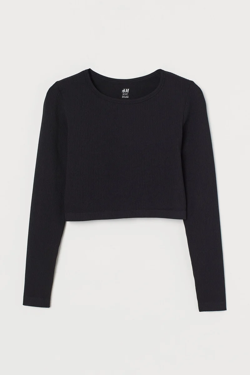 H&M Round Neck Crop Top