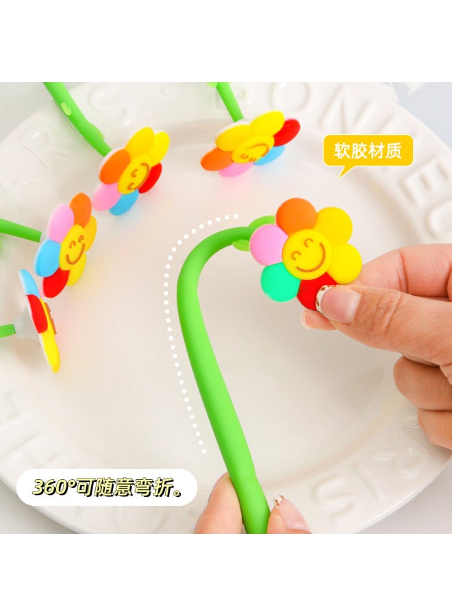 HELPS Creative Sunflower Rock Gel Pen Primary School Students High Color Value Cute Signature Water Brush Pen Learning Stationery - Image 4