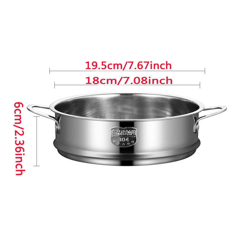 BinaryABC Stainless Steel Dumpling Steamer Basket for Pot,18cm Steamer Insert for Food Veggie Rice Noodle Roll (7.08INCH) - Image 2
