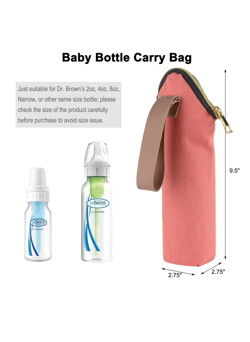 Insulated Baby Bottle Bags, 2 Pack Portable Breastmilk Cooler Bag, Enough Capacity, Baby Bottle Travel Tote Bags Portable Bottle Warmer for Daycare Classes Outing Milk Bottle Storage, 2 Colors - Image 4