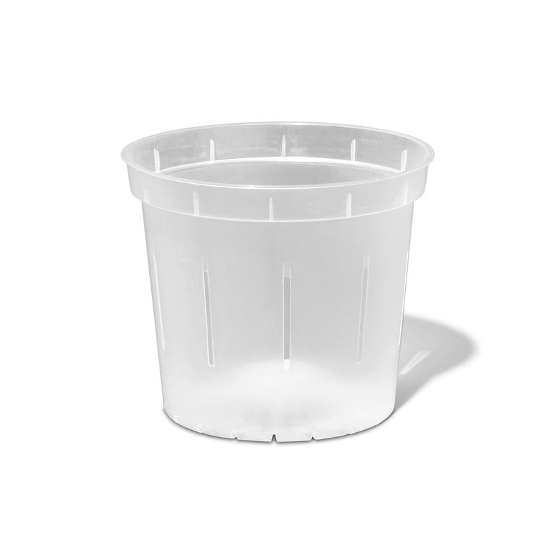 rePotme 4 inch Orchid Pot 3 Pack - Slotted Orchid Pots with Holes for Repotting (Crystal Clear) - Image 1