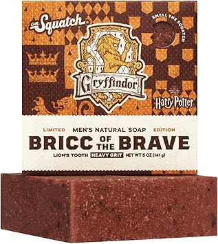 Dr. Squatch Dr Squatch Gryffindor Soap Harry Potter All Natural Soap Bar for Men Bricc of the Brave Heavy Grit Handmade in USA - Image 1