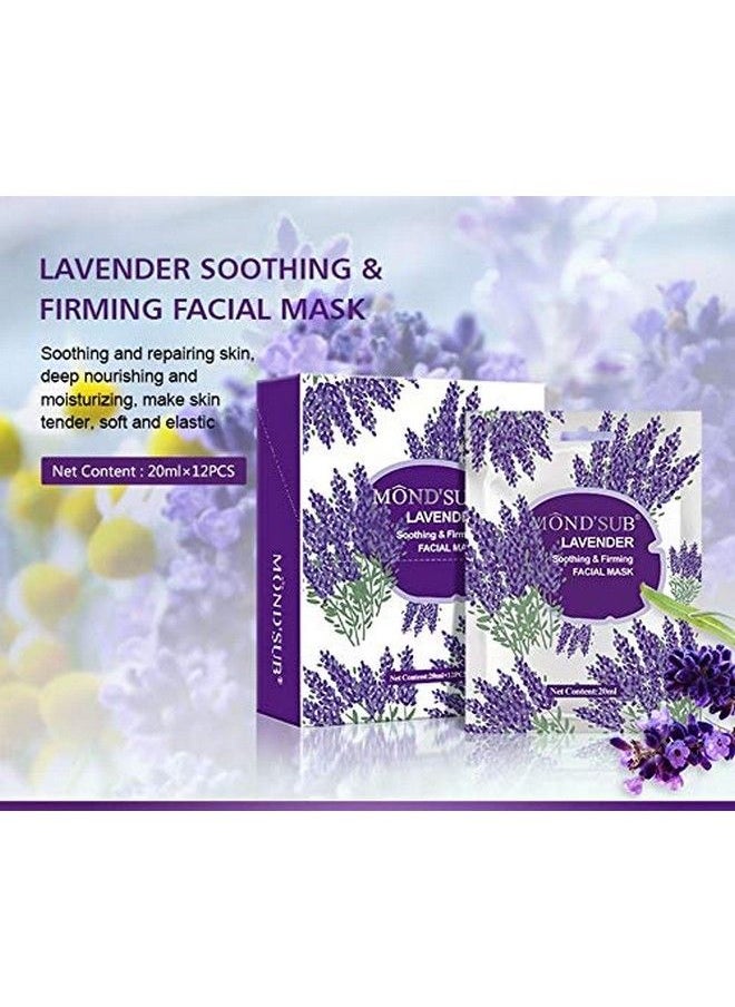 Mond'sub - Lavender Soothing & Firming Facial Mask Sheet 20 Ml (Pack Of 12) - Image 1