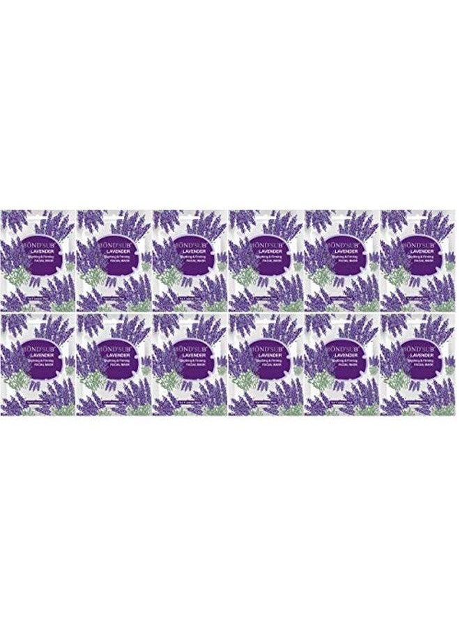 Mond'sub - Lavender Soothing & Firming Facial Mask Sheet 20 Ml (Pack Of 12) - Image 1